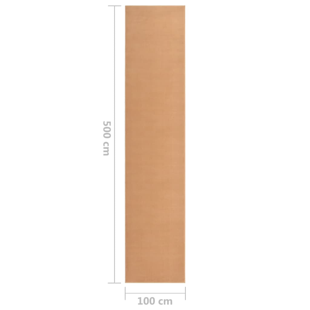 vidaXL Käytävämatto BCF beige 100x500 cm