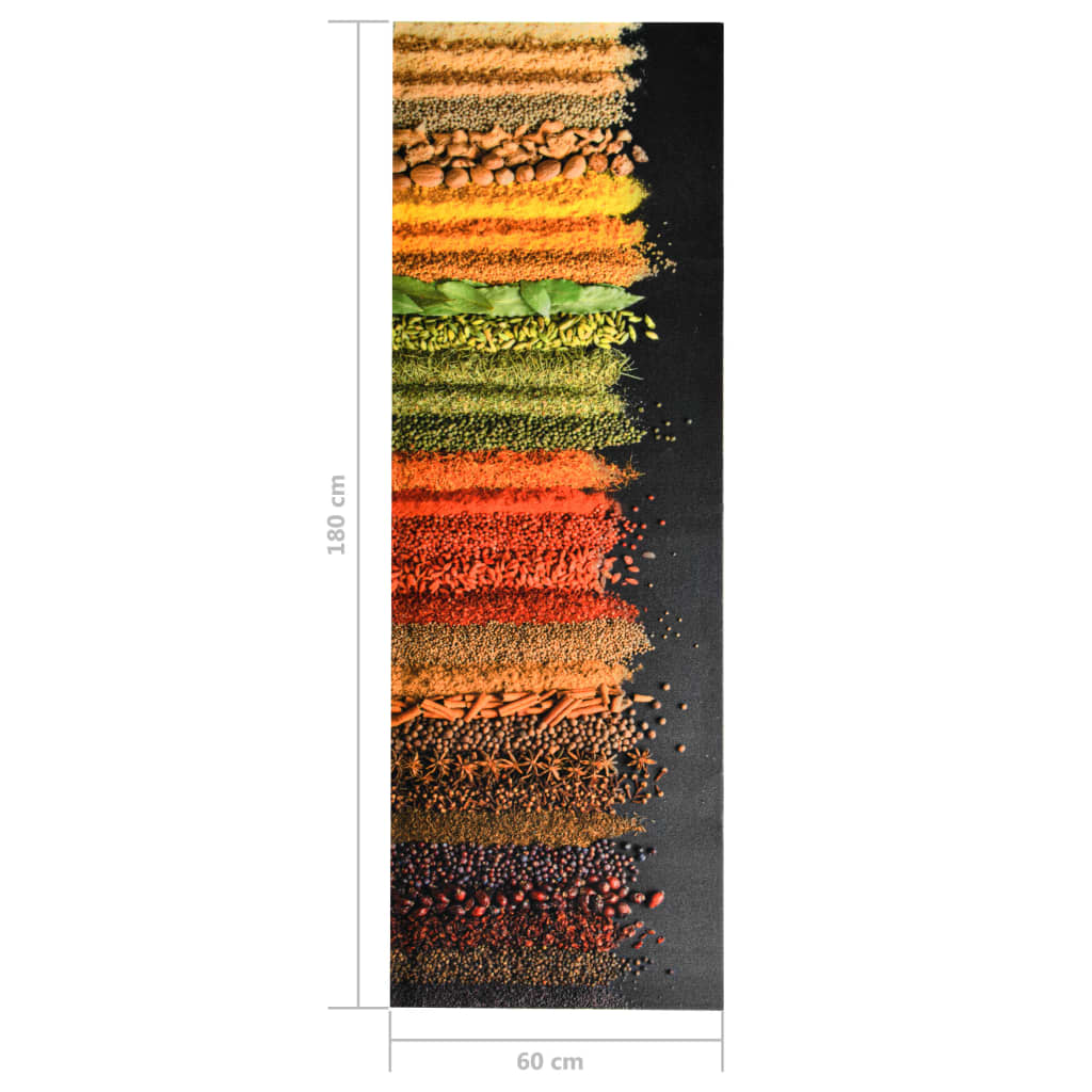 vidaXL Keittiön pestävä lattiamatto Spice 60x180 cm