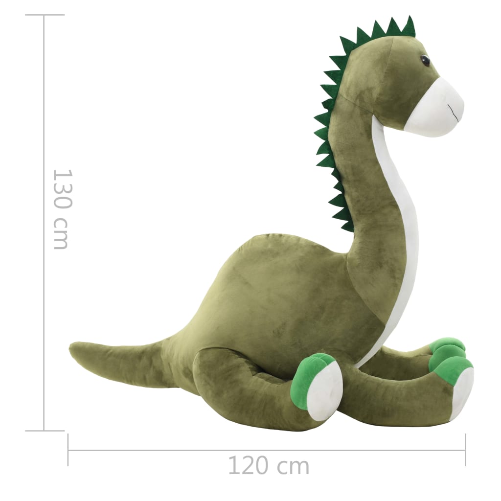 vidaXL Dinosaurus brontosaurus pehmolelu plyysi vihreä