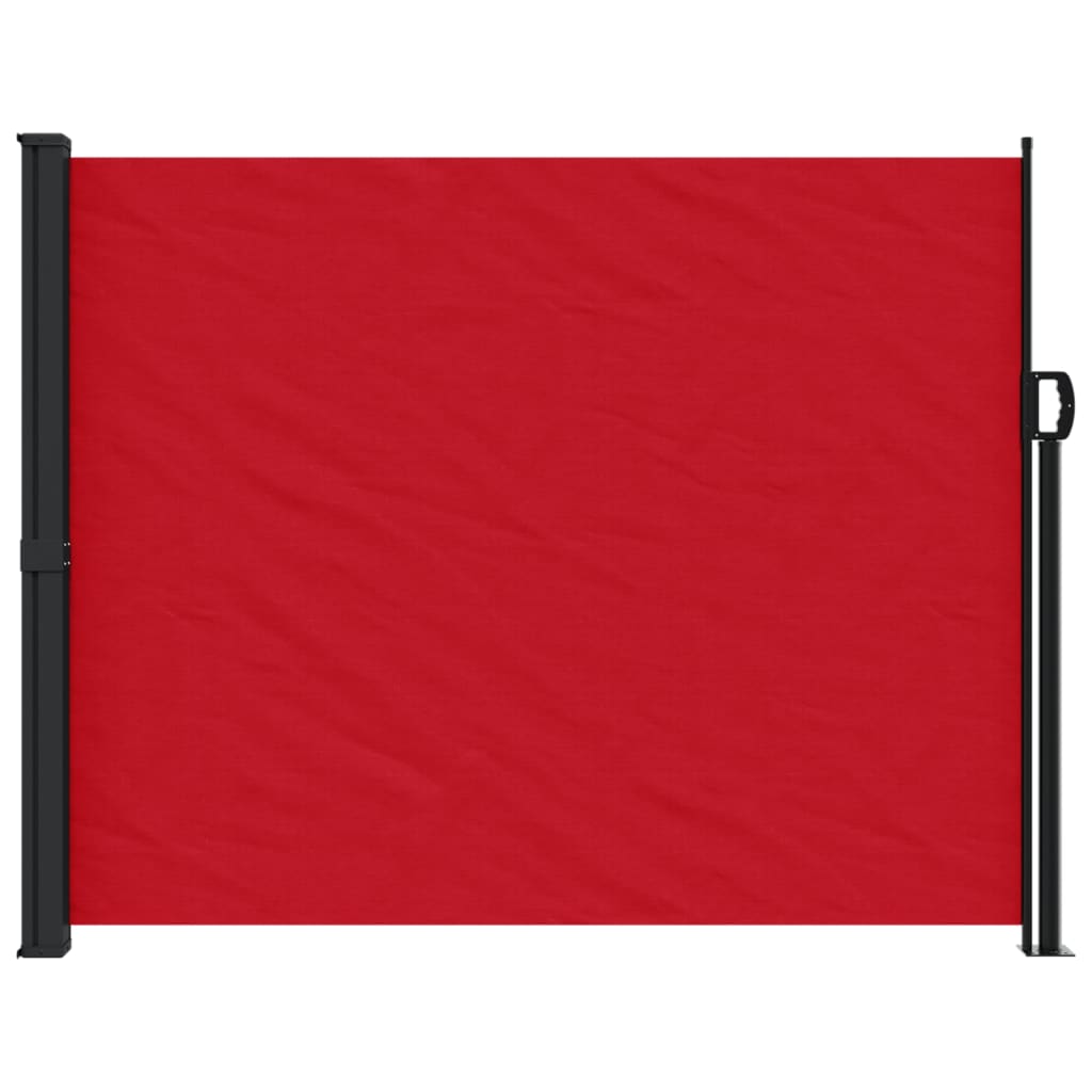 vidaXL Sisäänvedettävä sivumarkiisi punainen 160x300 cm