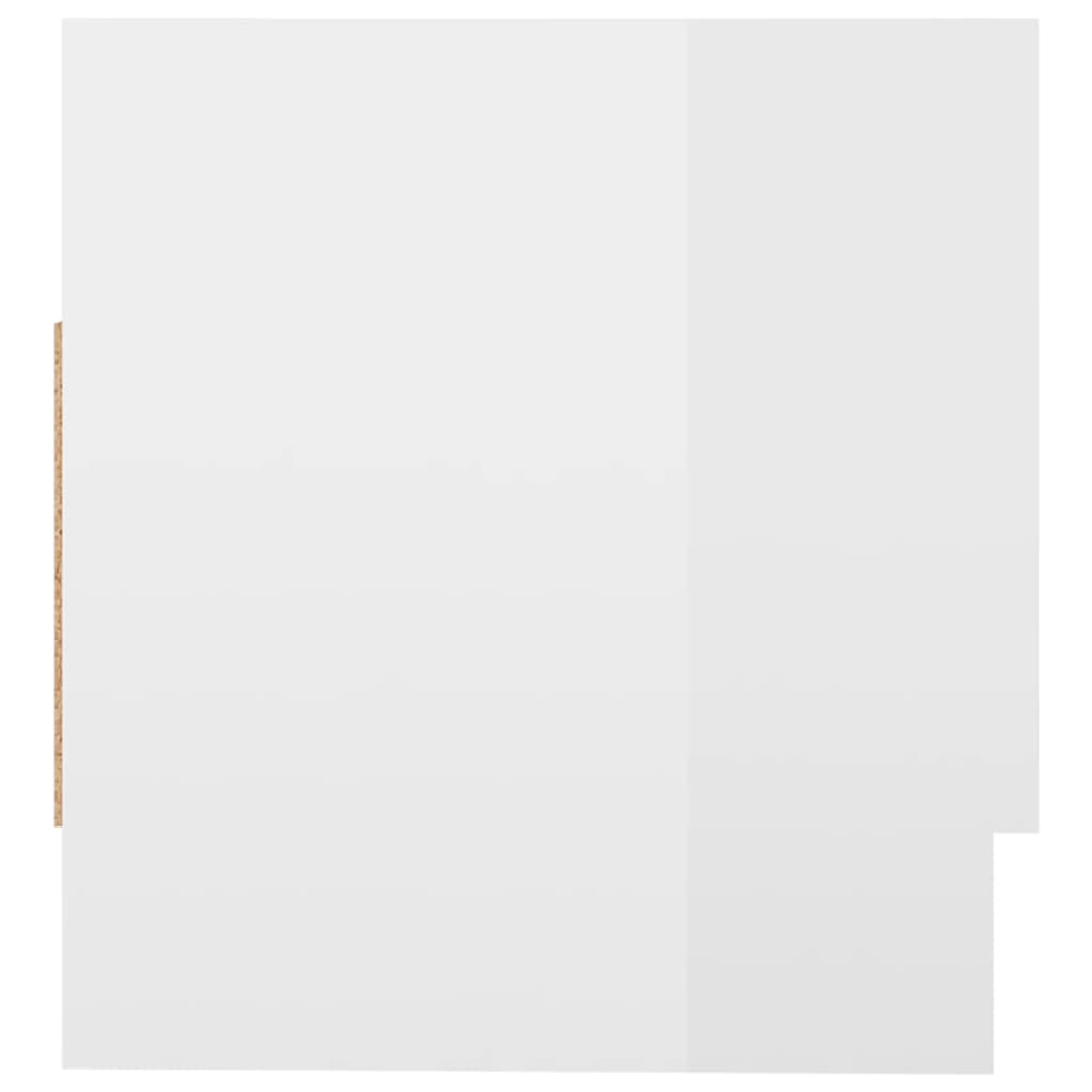 vidaXL Vaatekaappi korkeakiilto valkoinen 70x32,5x35 cm lastulevy