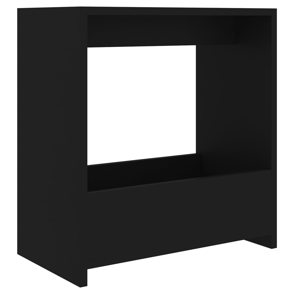 vidaXL Sivupöytä musta 50x26x50 cm lastulevy