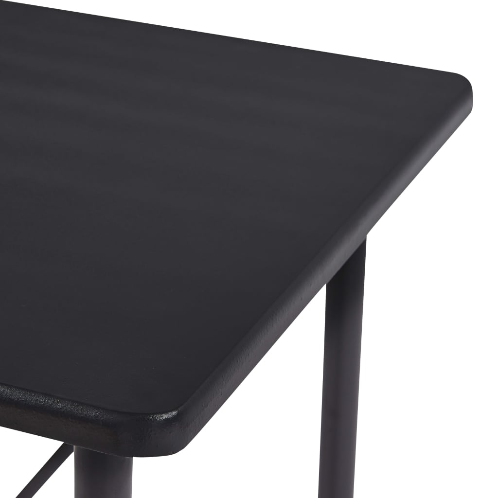 vidaXL Baaripöytä musta 120x60x110 cm MDF