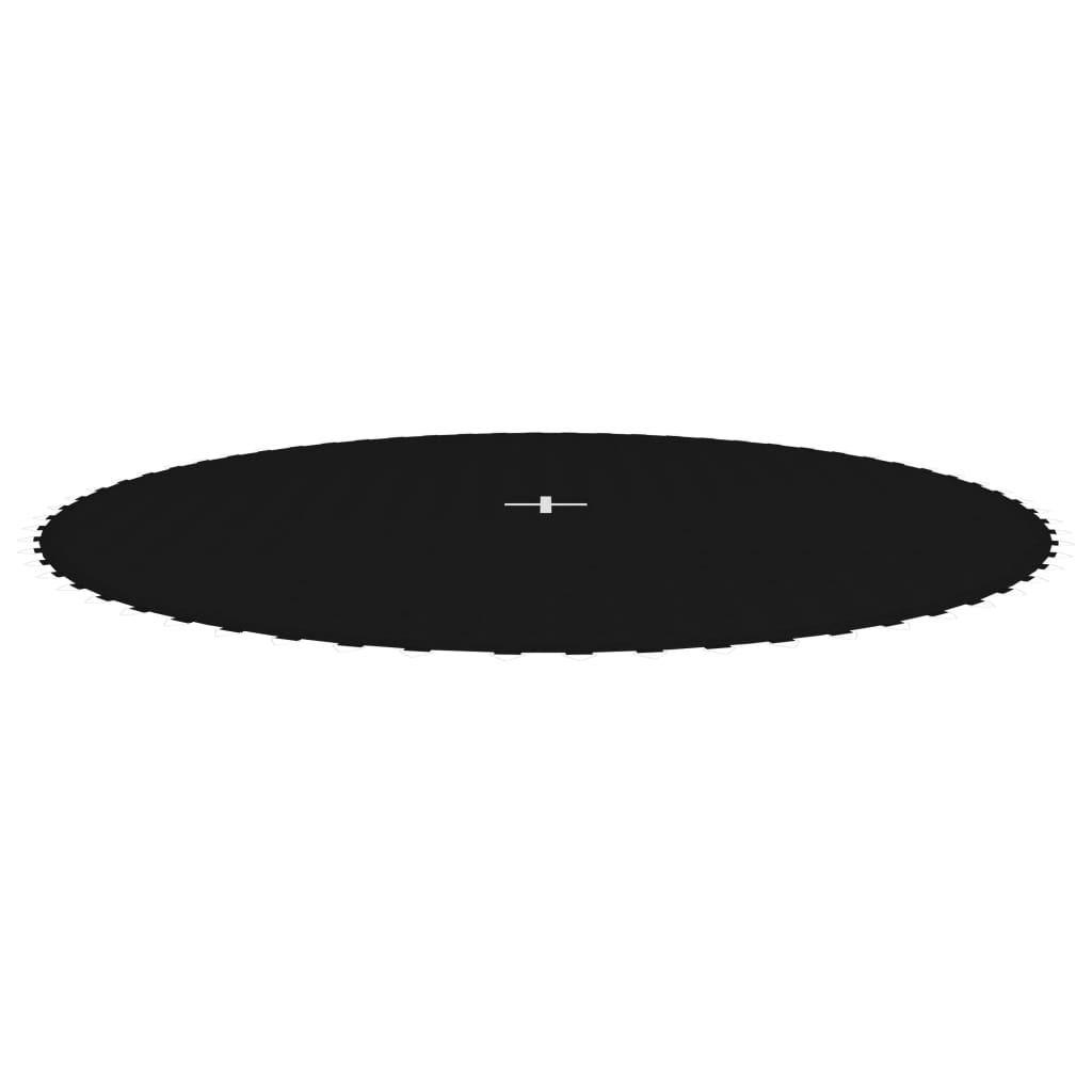 vidaXL Hyppymatto musta kangas 3,66 m pyöreälle trampoliinille