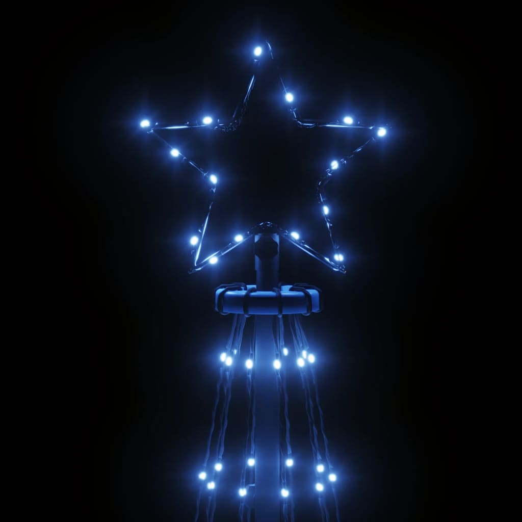 vidaXL Kartio joulukuusi 310 sinistä LED-valoa 100x300 cm