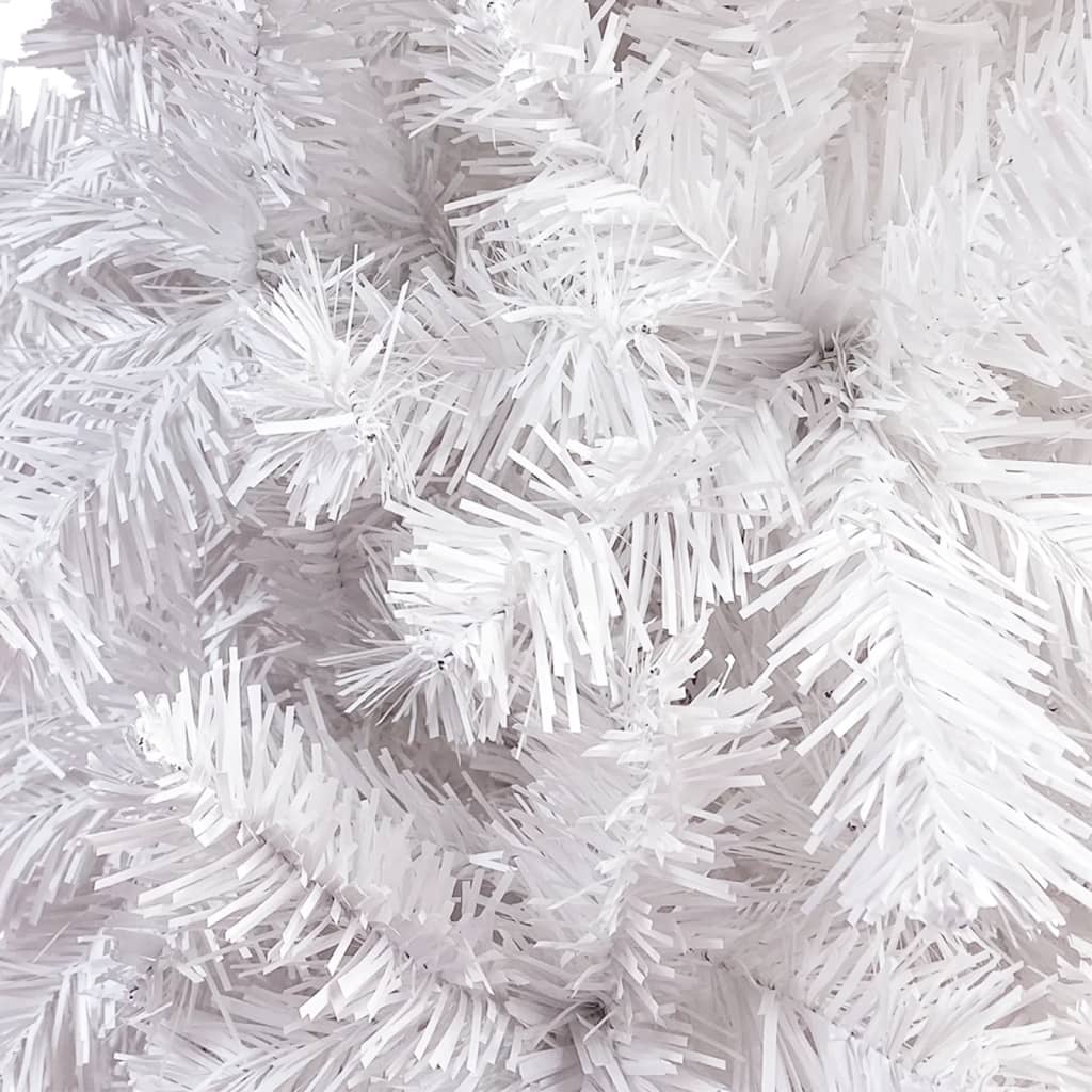 vidaXL Ohut joulukuusi valkoinen 240 cm