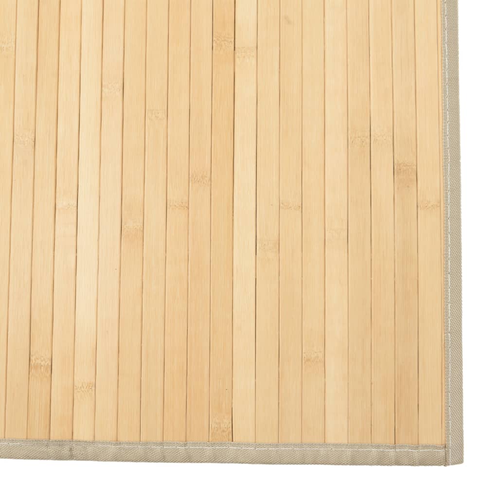 vidaXL Matto suorakaide vaalea luonnollinen 80x100 cm bambu