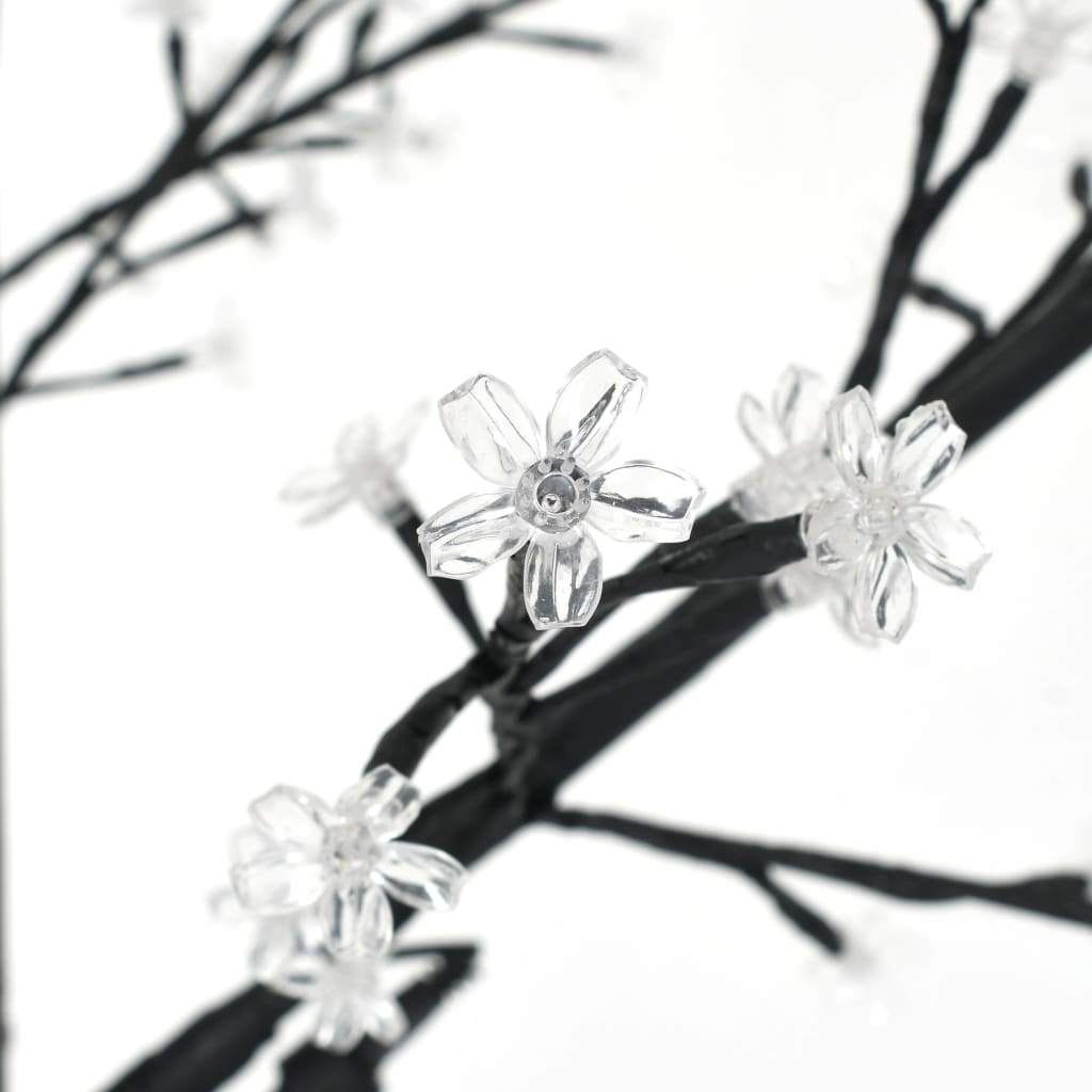 vidaXL Joulukuusi 120 kylmän valkoista LED-valoa kirsikankukka 150 cm