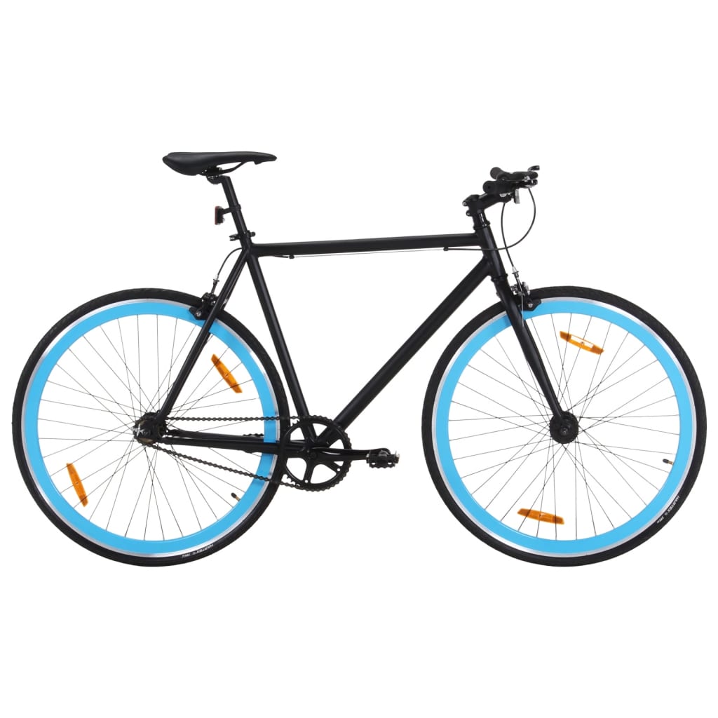 vidaXL Polkupyörä vaihteeton musta ja sininen 700c 51 cm