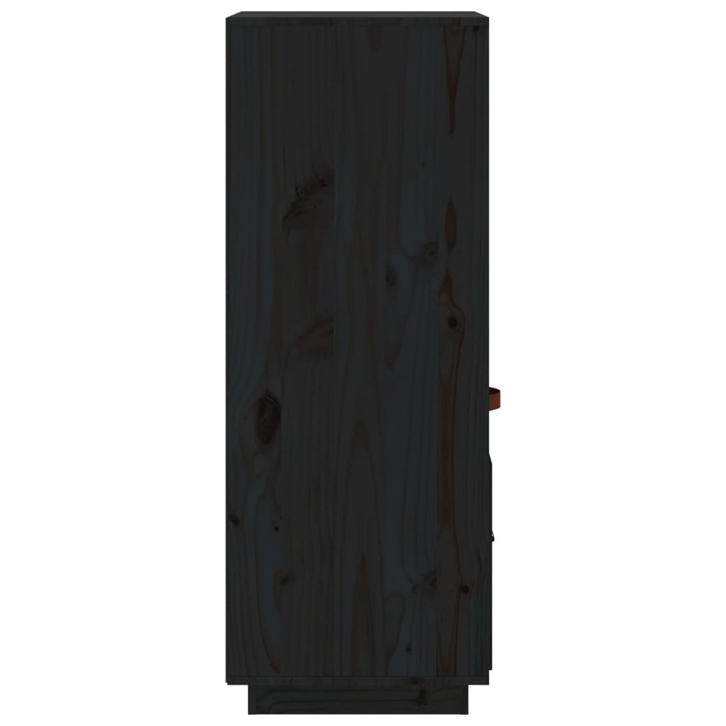 vidaXL Kaappi musta 34x40x108,5 cm täysi mänty