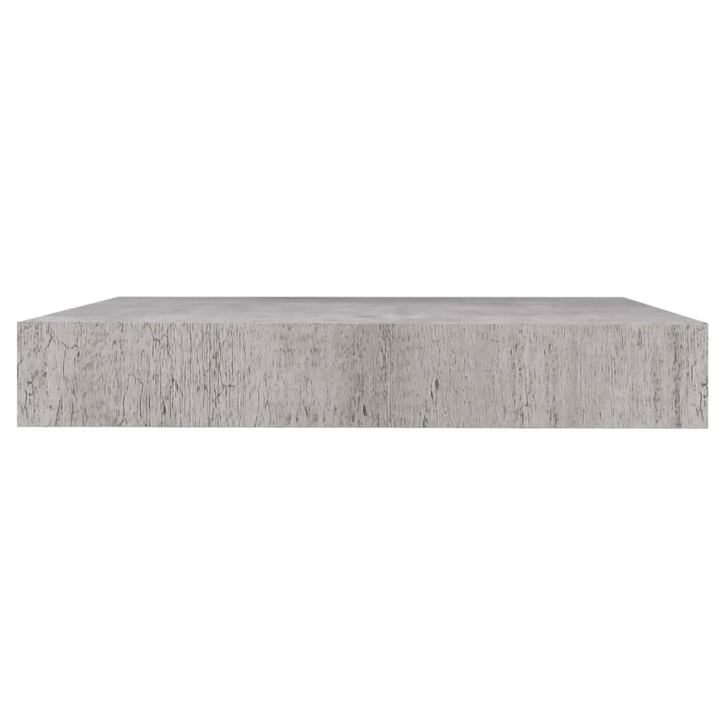 vidaXL Kelluva seinähylly betoninharmaa 23x23,5x3,8 cm MDF
