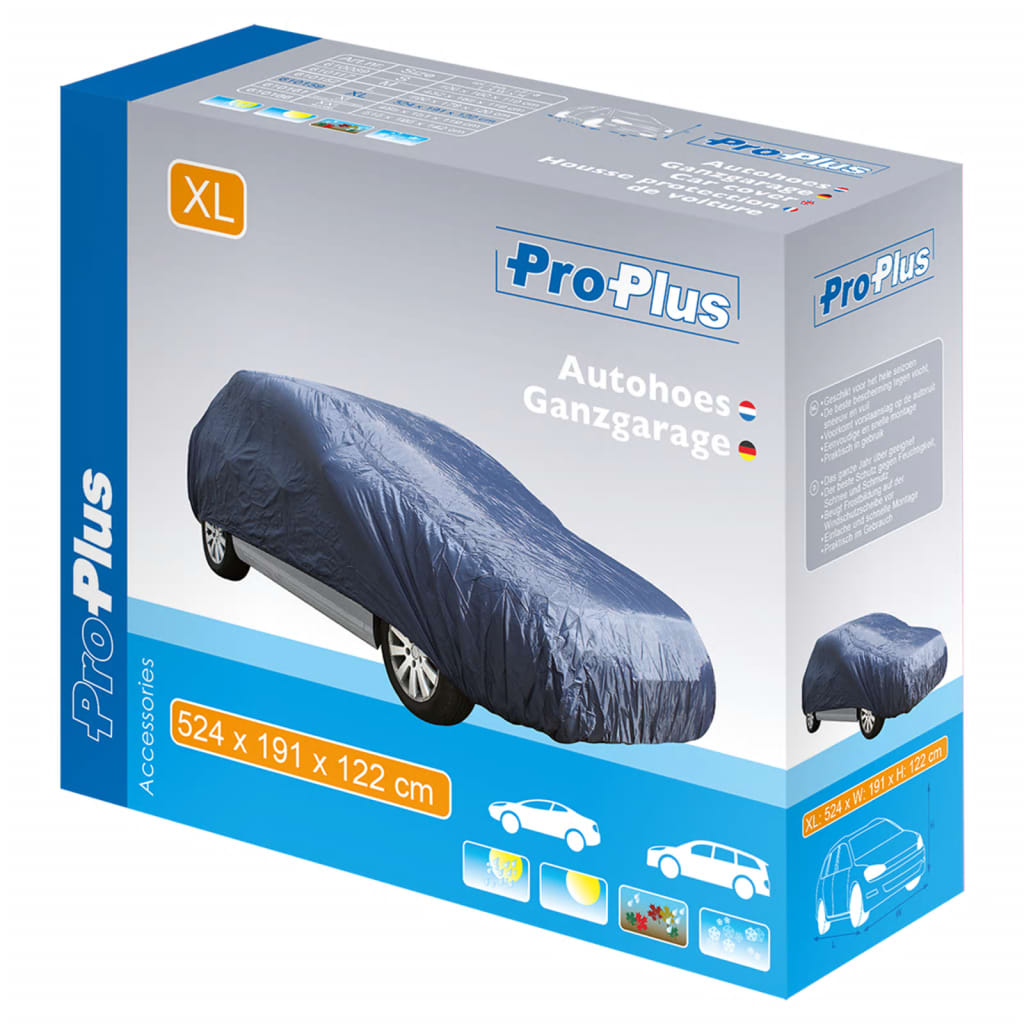 ProPlus Auton suojapeite XL 524x191x122 cm tummansininen
