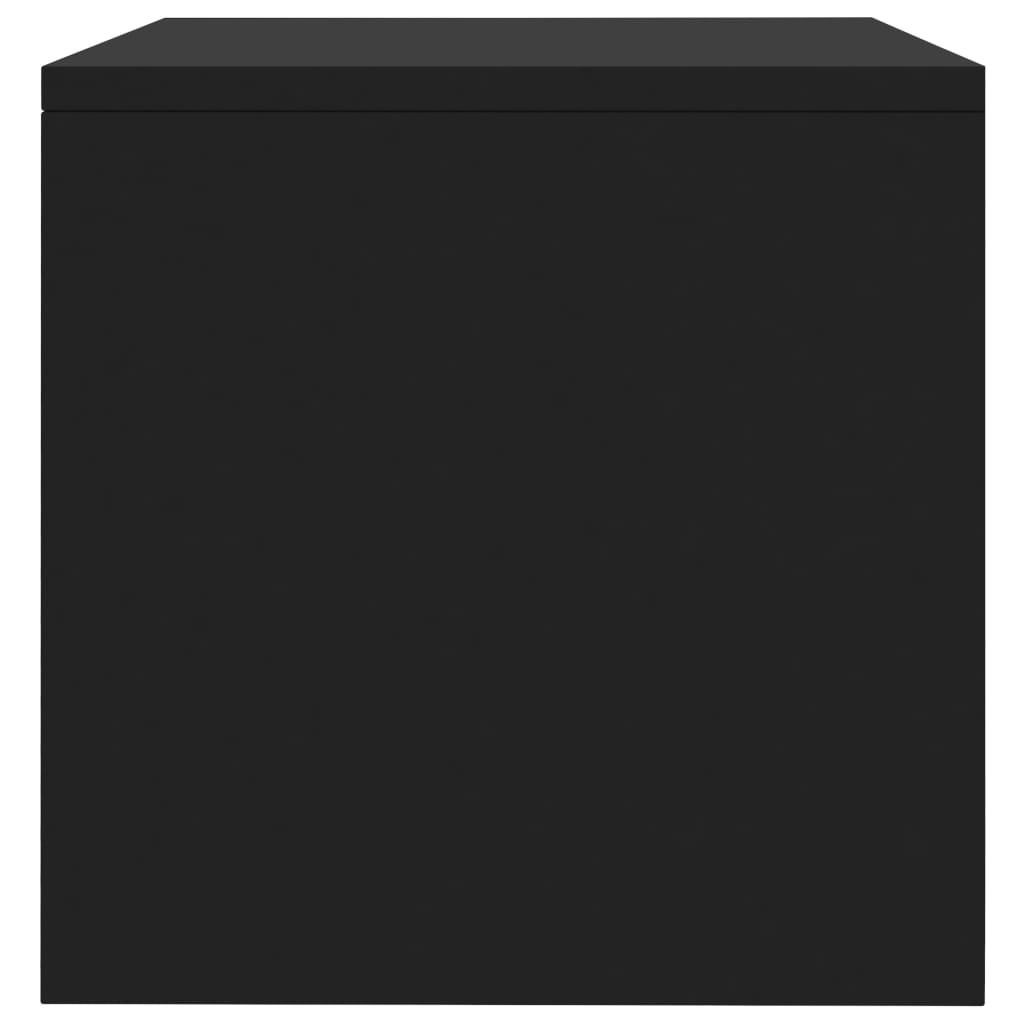 vidaXL Yöpöytä musta 40x30x30 cm lastulevy