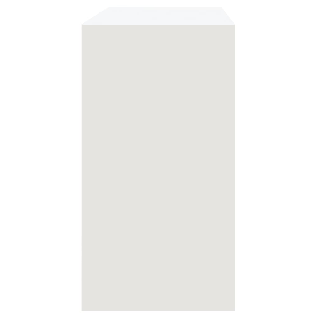 vidaXL Konsolipöytä valkoinen 89x41x76,5 cm teräs