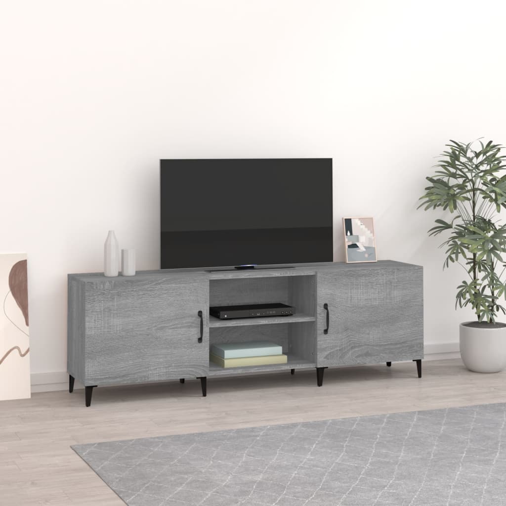 vidaXL TV-taso harmaa Sonoma 150x30x50 cm tekninen puu