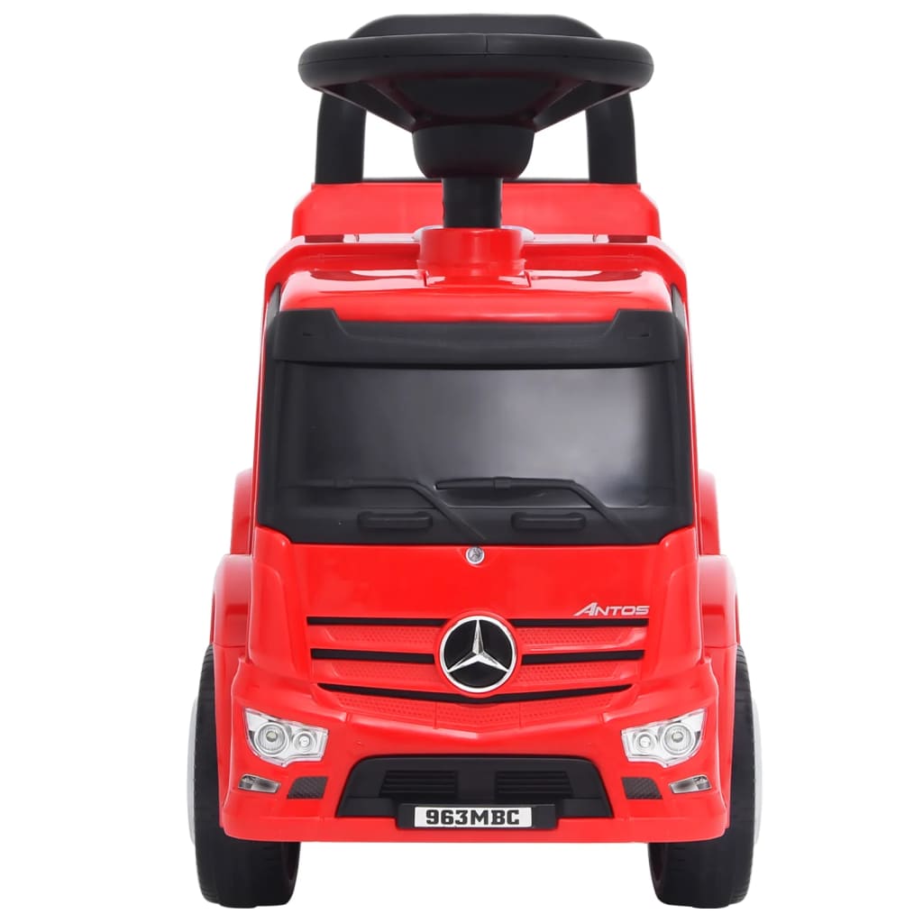 vidaXL Potkuauto Mercedes-Benz kuorma-auto punainen
