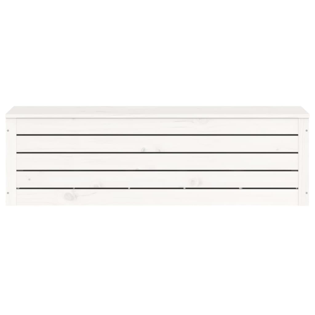 vidaXL Säilytyslaatikko valkoinen 109x36,5x33 cm täysi mänty