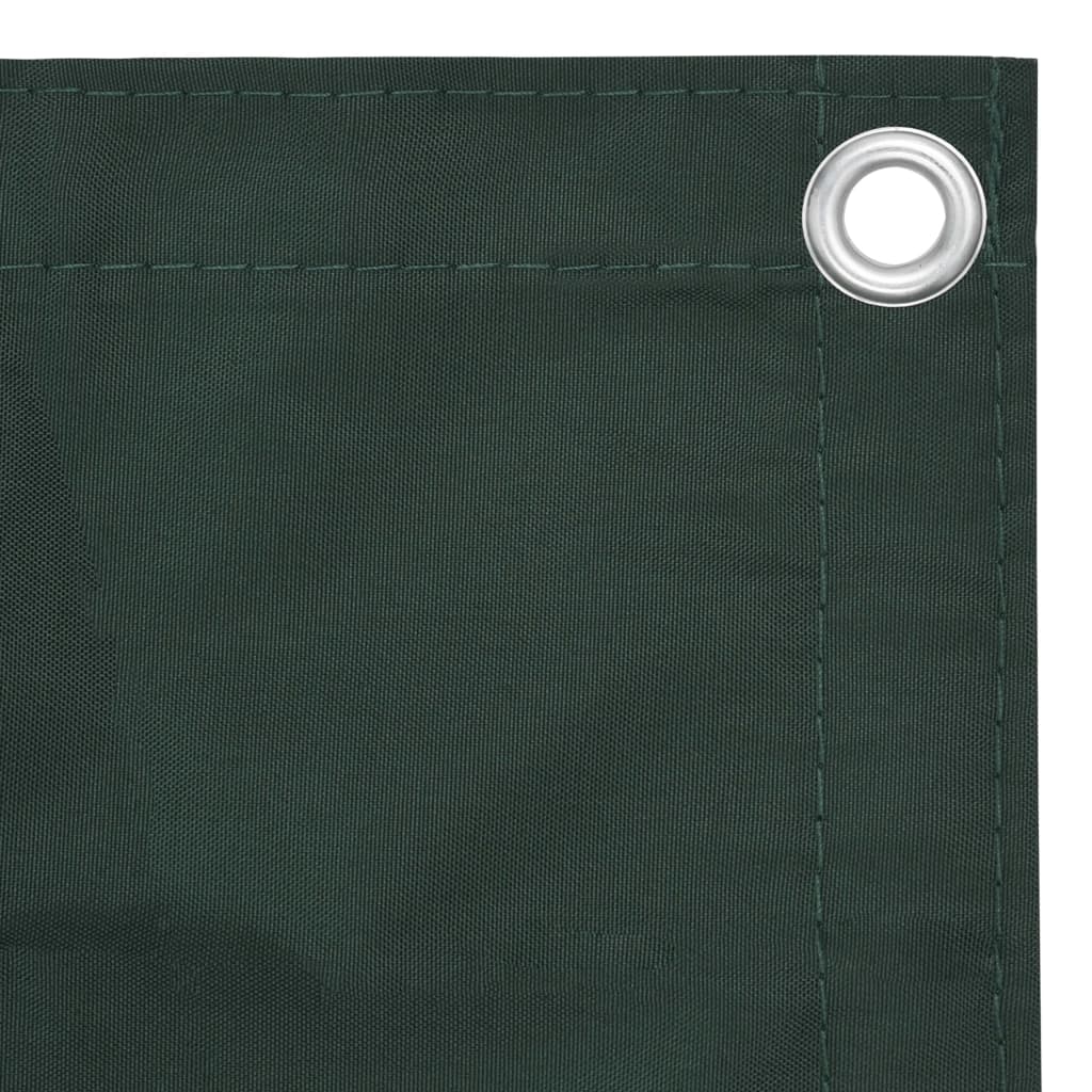 vidaXL Parvekkeen suoja tummanvihreä 120x400 cm Oxford kangas