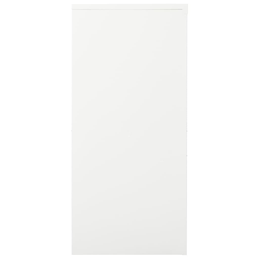 vidaXL Liukuovikaappi valkoinen 90x40x90 cm teräs