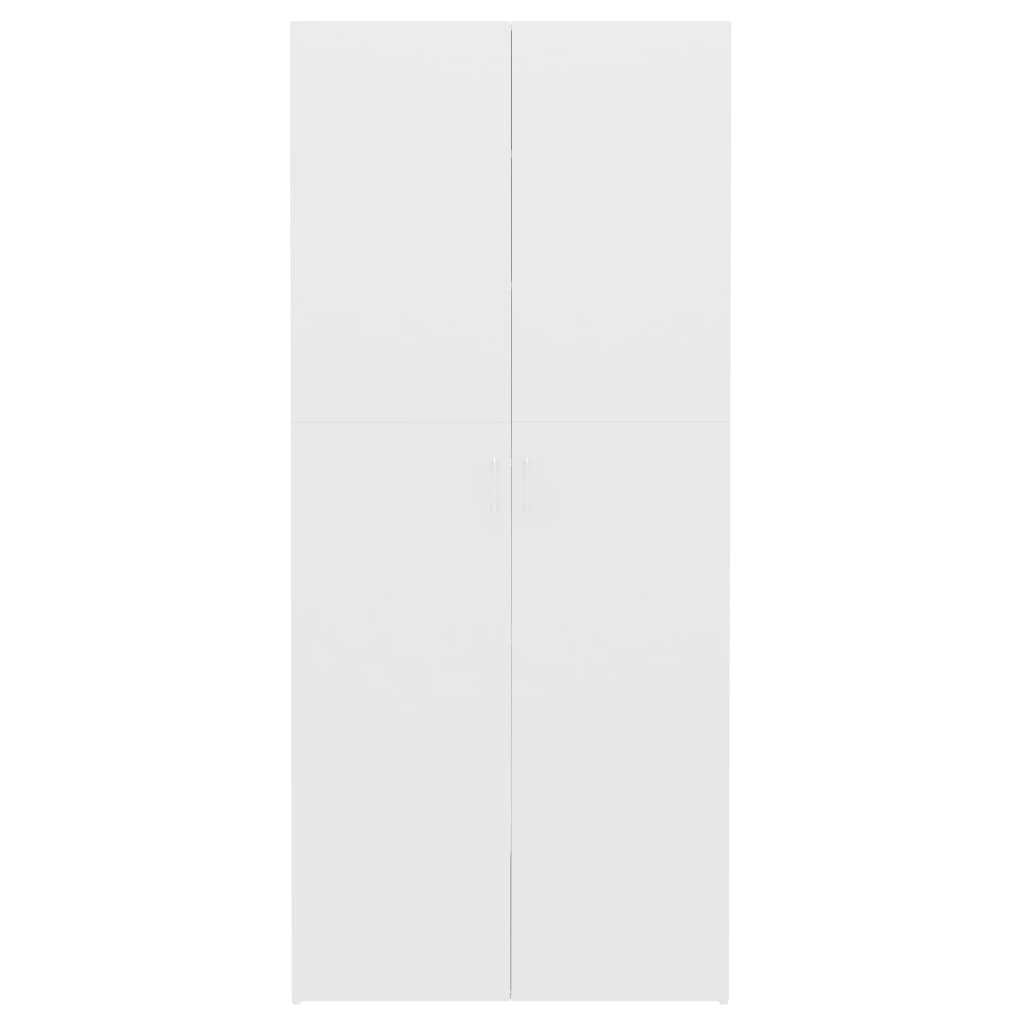 vidaXL Kenkäkaappi valkoinen 80x35,5x180 cm tekninen puu