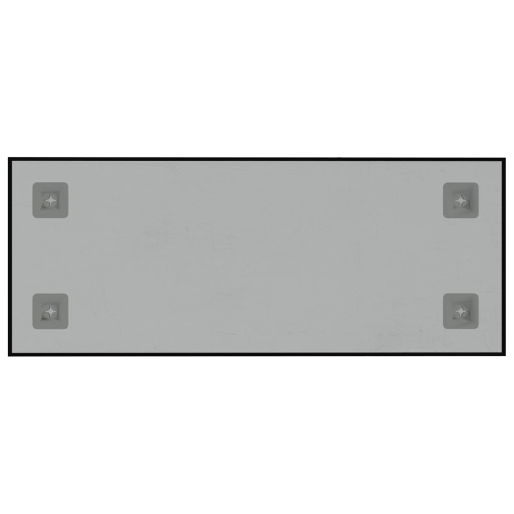 vidaXL Seinäkiinnitteinen magneettitaulu musta 50x20 cm karkaistu lasi