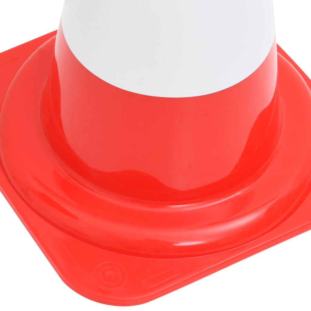 vidaXL Heijastavat liikennekartiot 4 kpl punainen ja valkoinen 50 cm
