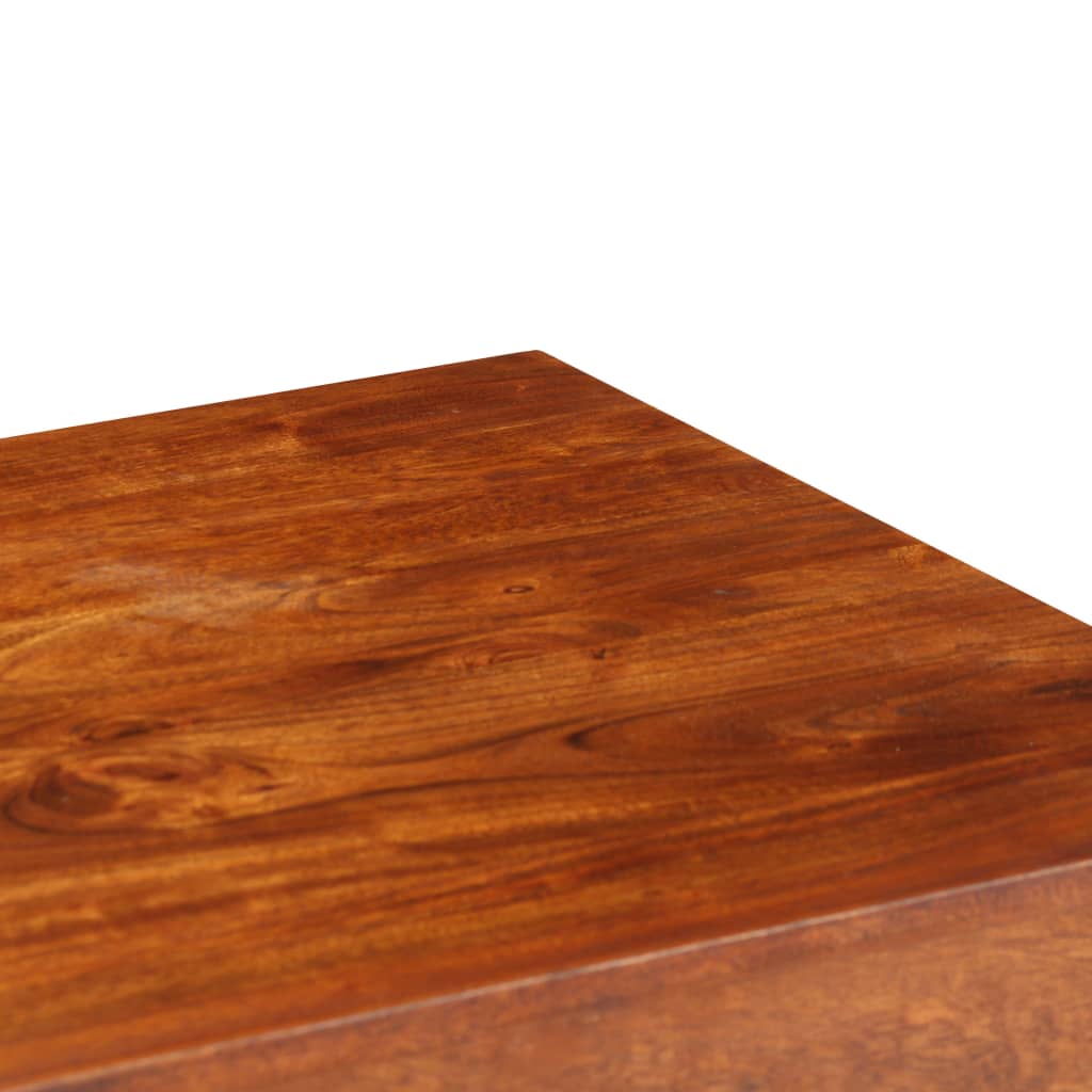 vidaXL Työpöytä täysi akaasiapuu hunajaviimeistelyllä 110x50x76 cm