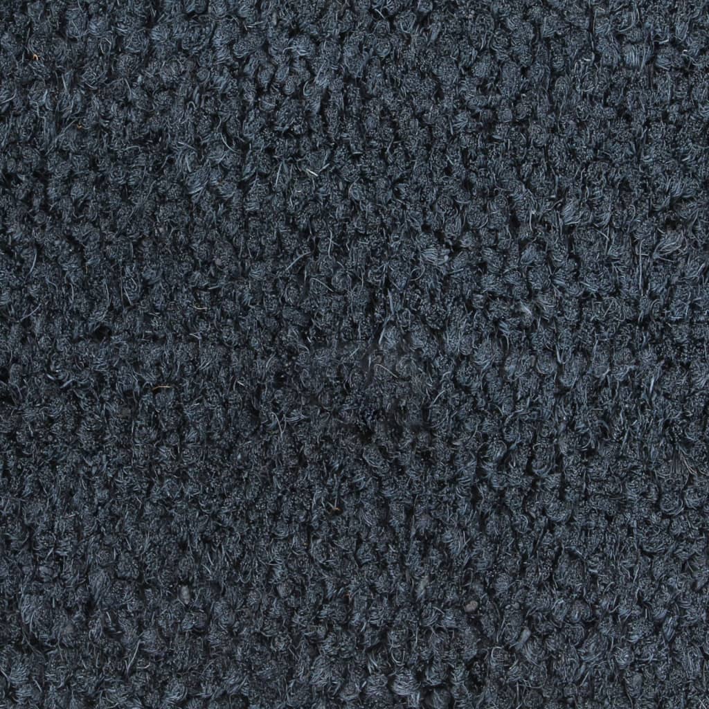 vidaXL Ovimatto tummanharmaa 100x200 cm tuftattu kookos