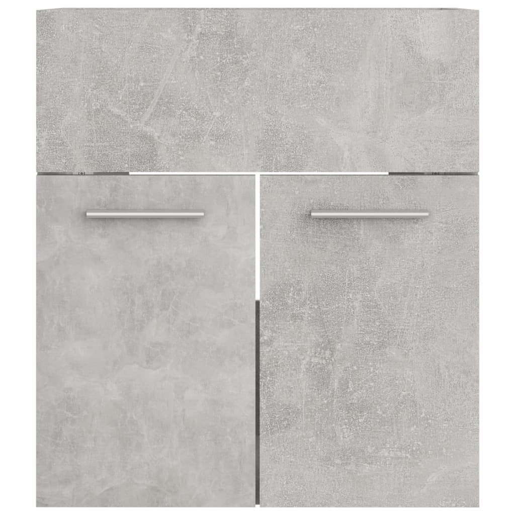 vidaXL Allaskaappi betoninharmaa 41x38,5x46 cm lastulevy