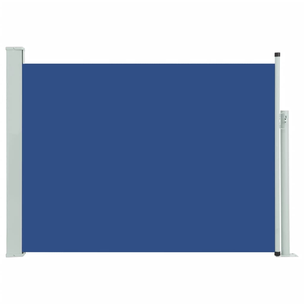 vidaXL Sisäänvedettävä terassin sivumarkiisi 100x500 cm sininen