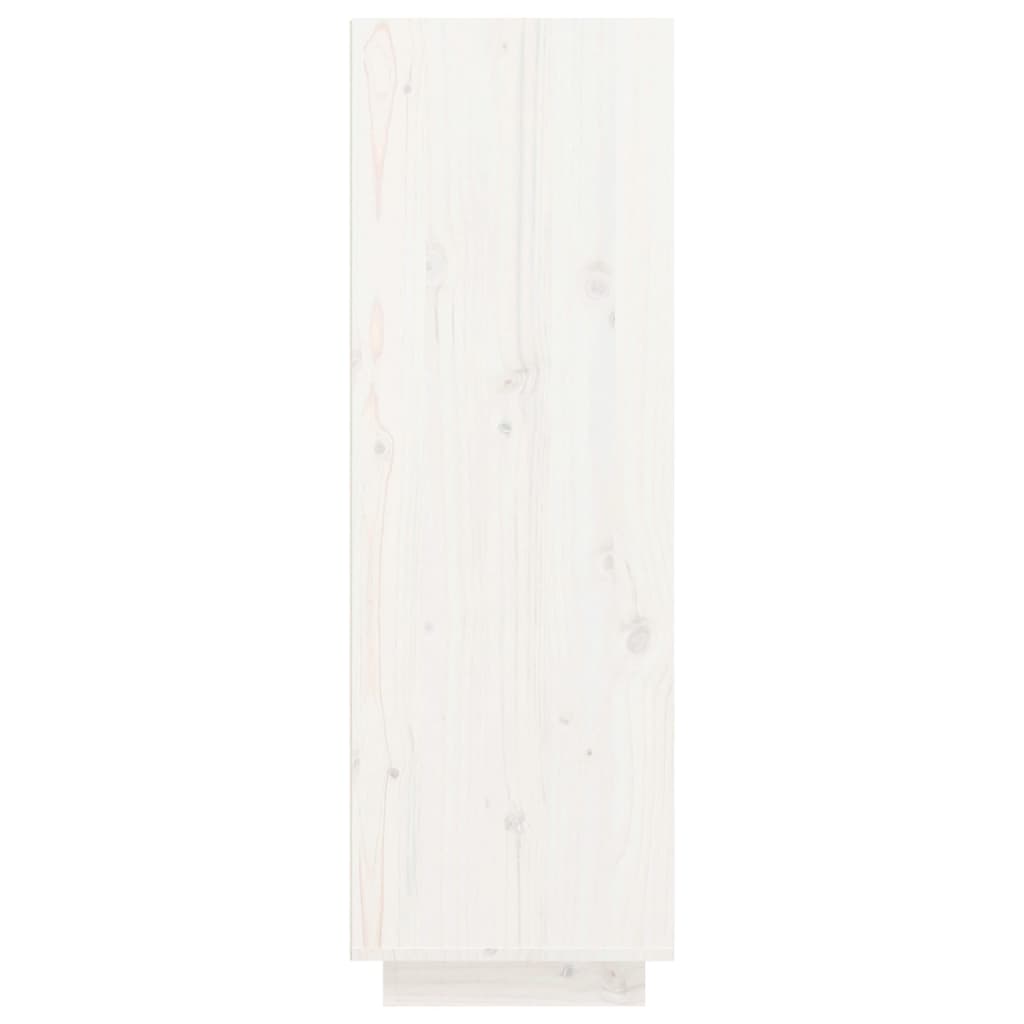 vidaXL Kenkäkaappi valkoinen 30x34x105 cm täysi mänty
