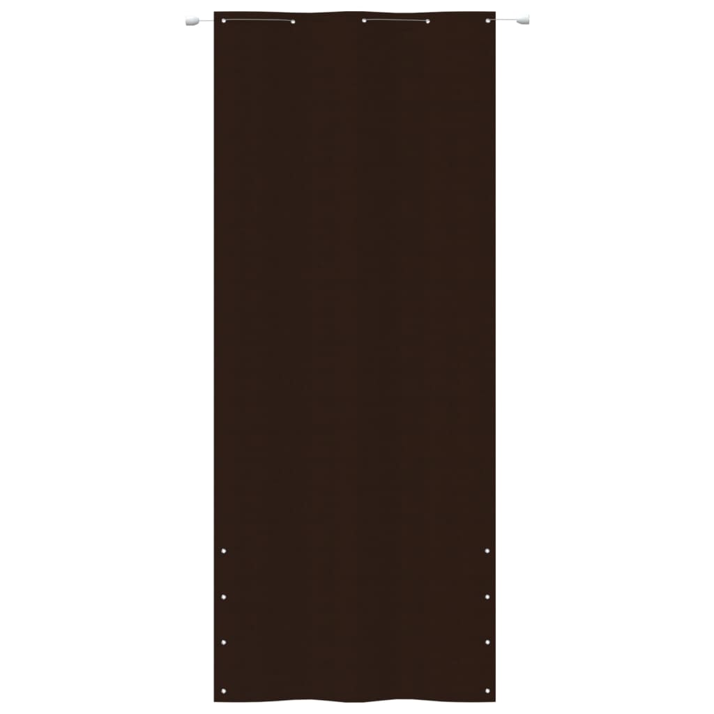 vidaXL Parvekkeen suoja ruskea 100x240 cm Oxford kangas