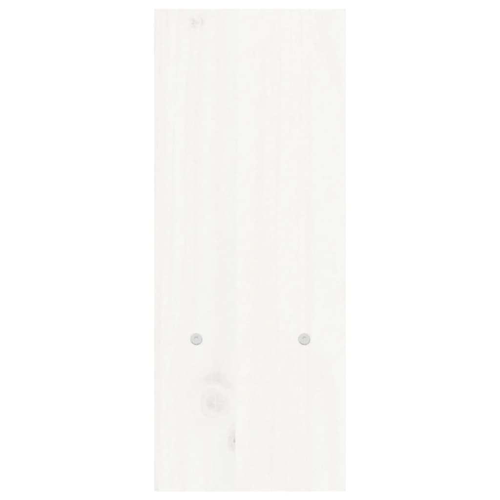 vidaXL Näyttökoroke valkoinen (39-72)x17x43 cm täysi mänty