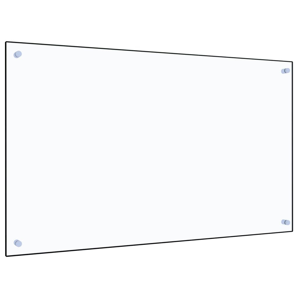 vidaXL Keittiön roiskesuoja läpinäkyvä 100x60 cm karkaistu lasi