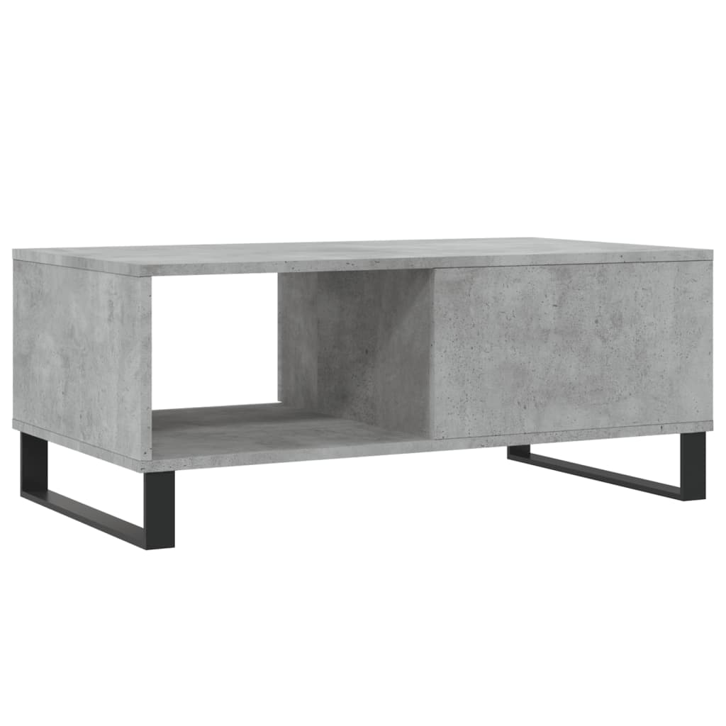 vidaXL Sohvapöytä betoninharmaa 90x50x36,5 cm tekninen puu