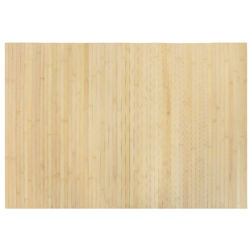 vidaXL Matto suorakaide vaalea luonnollinen 70x100 cm bambu