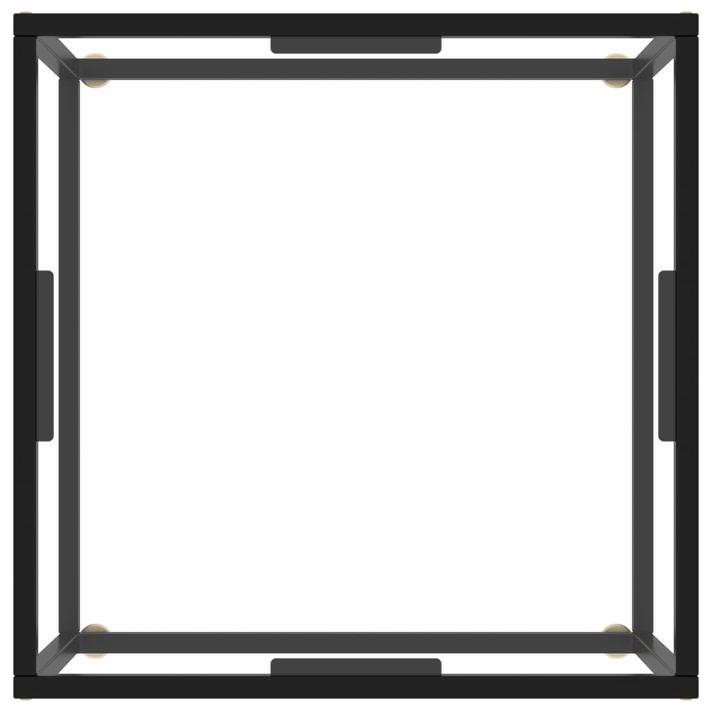 vidaXL Sohvapöytä musta karkaistu lasi 60x60x35 cm
