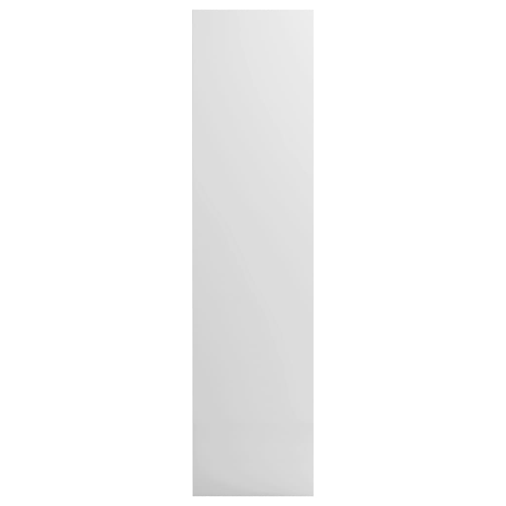 vidaXL Vaatekaappi korkeakiilto valkoinen 50x50x200 cm lastulevy