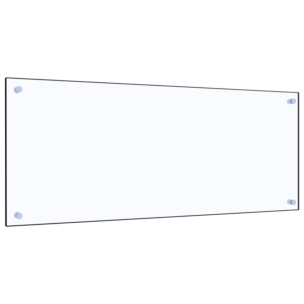 vidaXL Keittiön roiskesuoja läpinäkyvä 100x40 cm karkaistu lasi