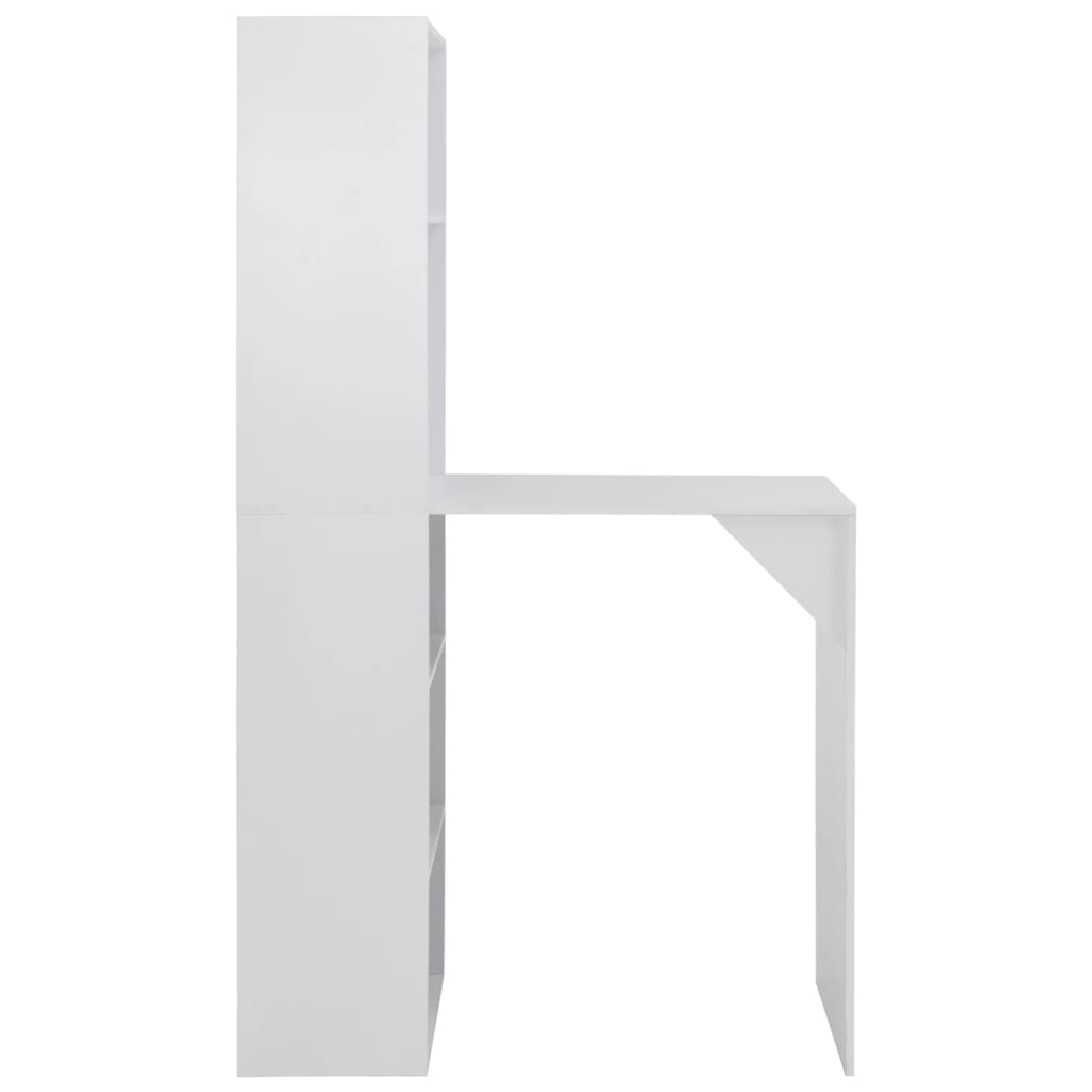 vidaXL Baaripöytä kaapilla valkoinen 115x59x200 cm