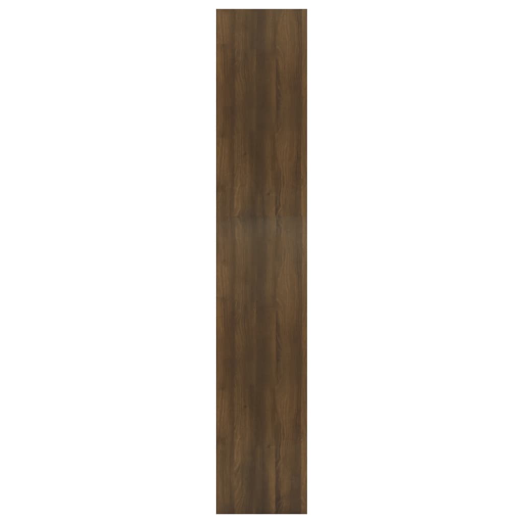 vidaXL Kirjahylly/tilanjakaja ruskea tammi 80x30x166 cm lastulevy