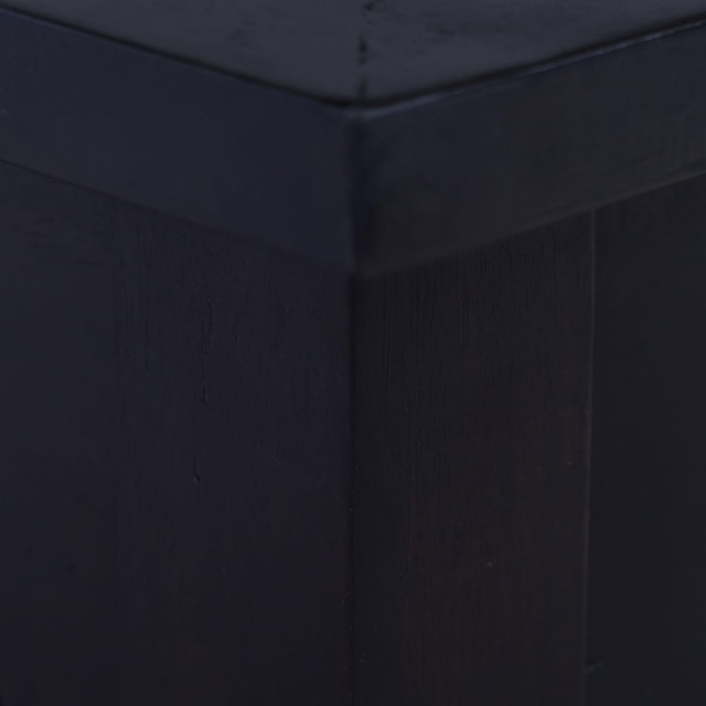 vidaXL Sohvapöytä vaalea musta kahvi 100x50x30 cm täysi mahonki