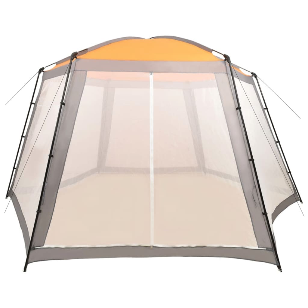 vidaXL Uima-altaan teltta kangas 660x580x250 cm harmaa