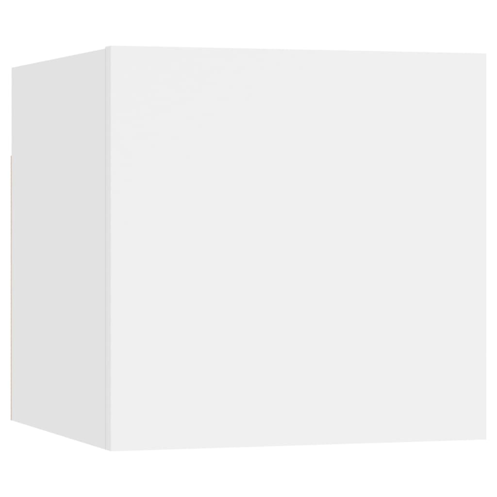 vidaXL Yöpöytä valkoinen 30,5x30x30 cm lastulevy