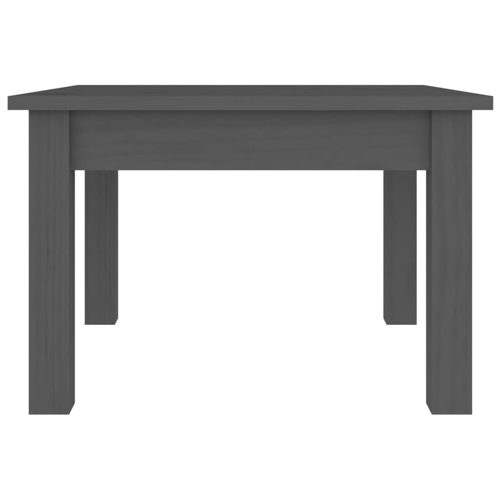vidaXL Sohvapöytä harmaa 45x45x30 cm täysi mänty