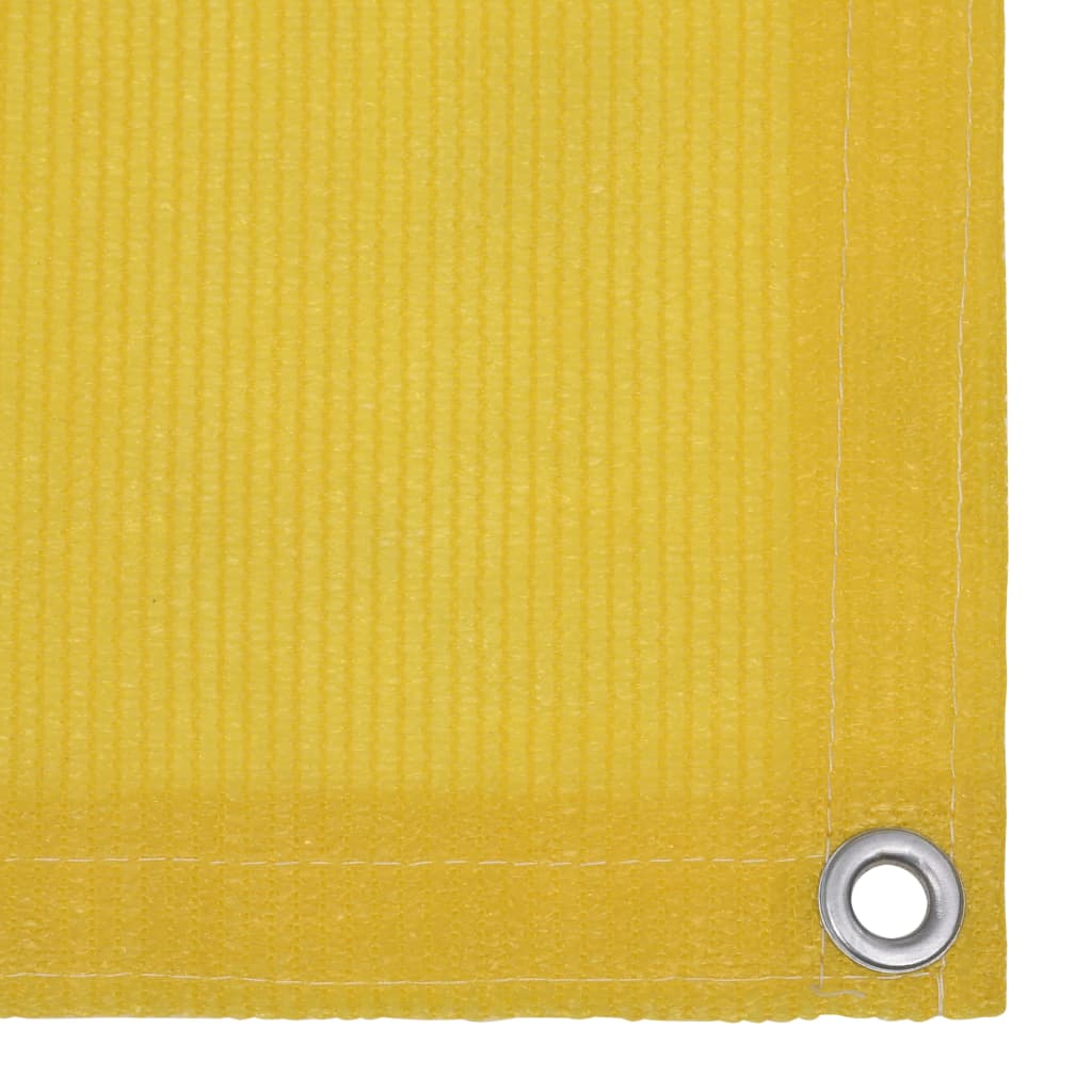vidaXL Parvekkeen suoja keltainen 75x500 cm HDPE
