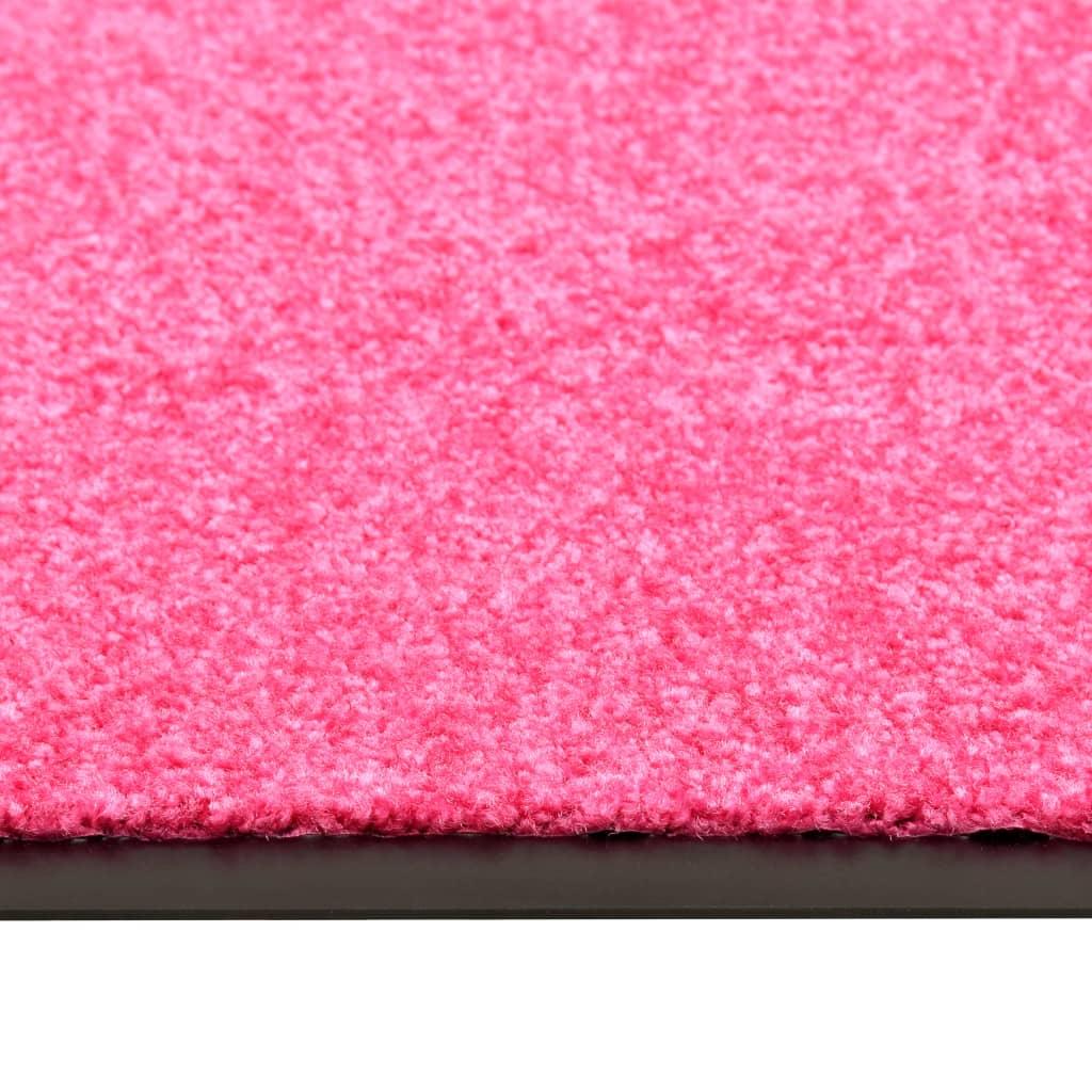 vidaXL Ovimatto pestävä pinkki 90x120 cm