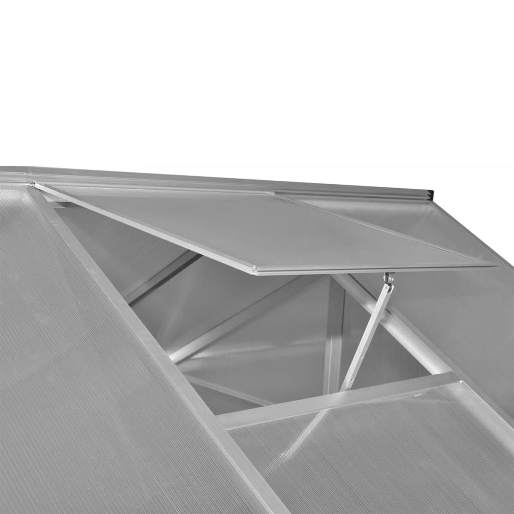 vidaXL Kasvihuone vahvistetulla alumiinirungolla 3,46 m²