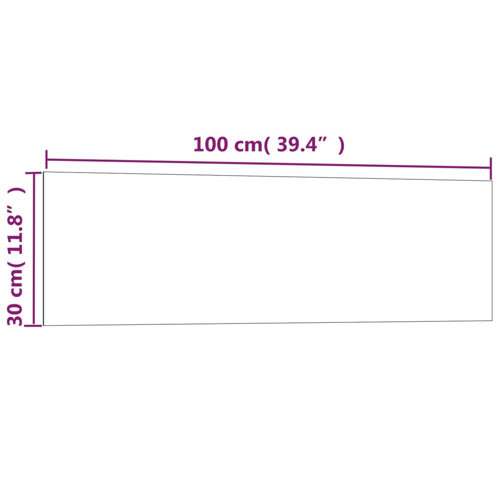 vidaXL Seinäkiinnitteinen magneettitaulu valkoinen 100x30 cm lasi