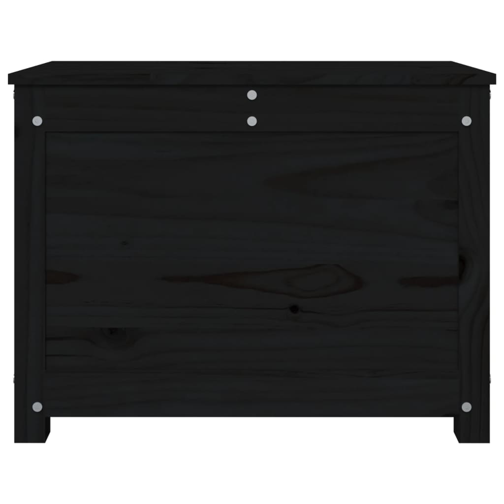 vidaXL Säilytyslaatikko musta 60x32x45,5 cm täysi mänty
